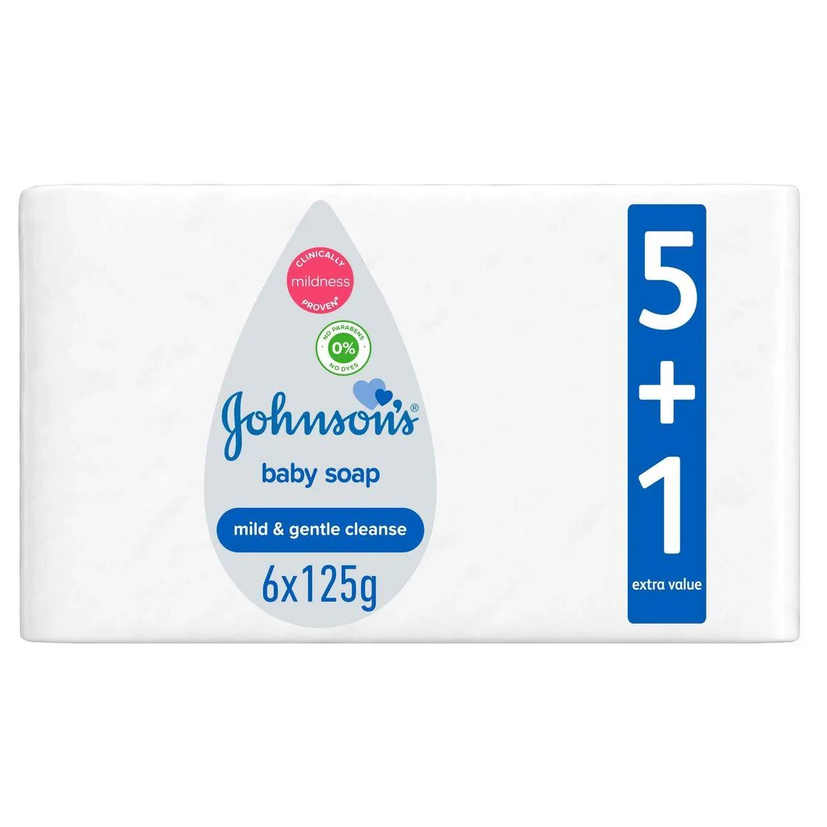 Johnsons Baby Soap 125g x 6 Packs