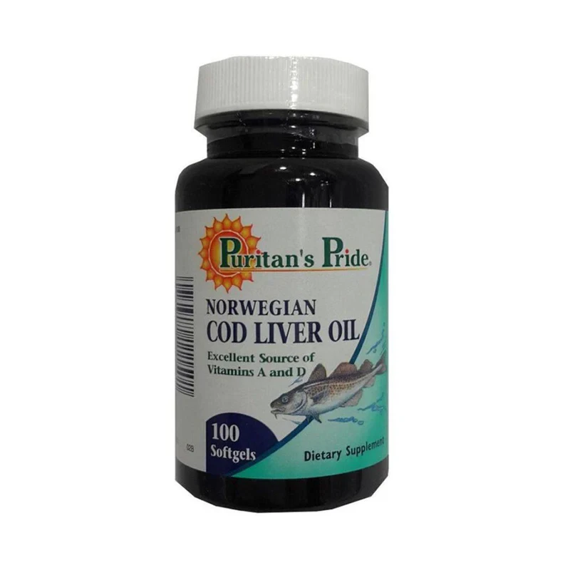 Puritans Pride Cod Liver Oil 100 Softgels