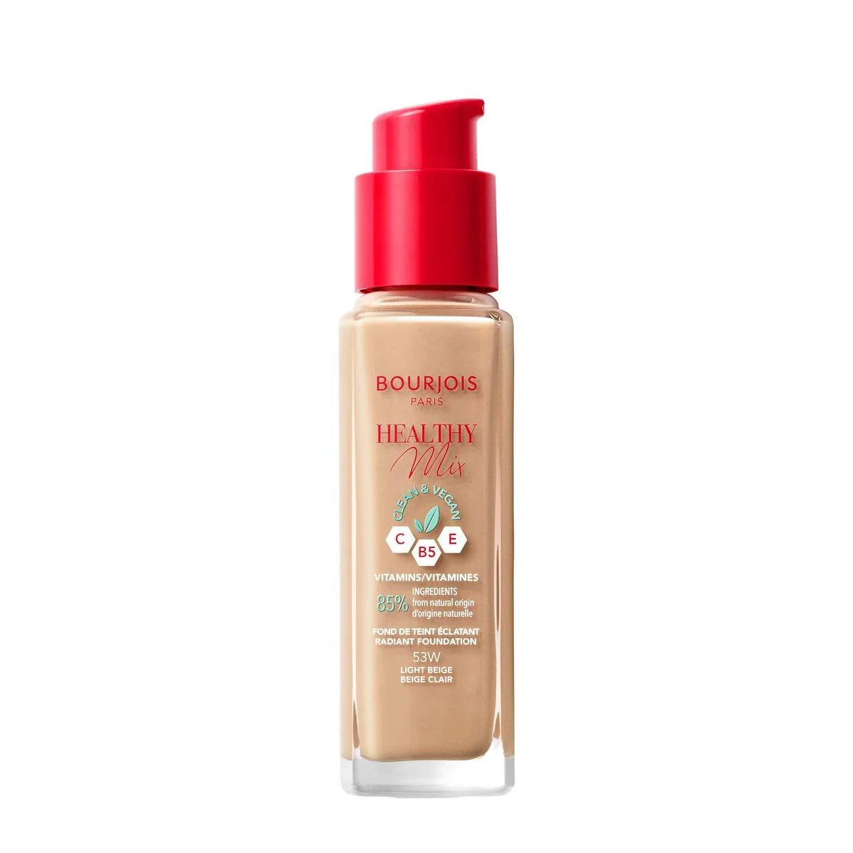 Bourjois Healthy Mix Clean Foundation 53 Light Beige 30ml