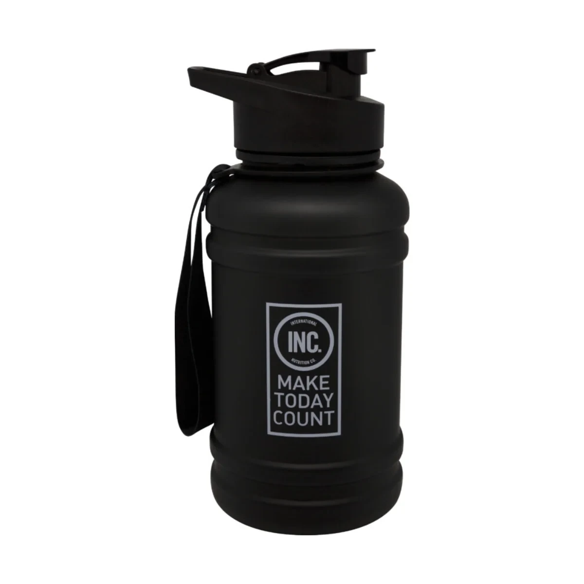 INC Water Bottle Flip Top Matte Black 1L