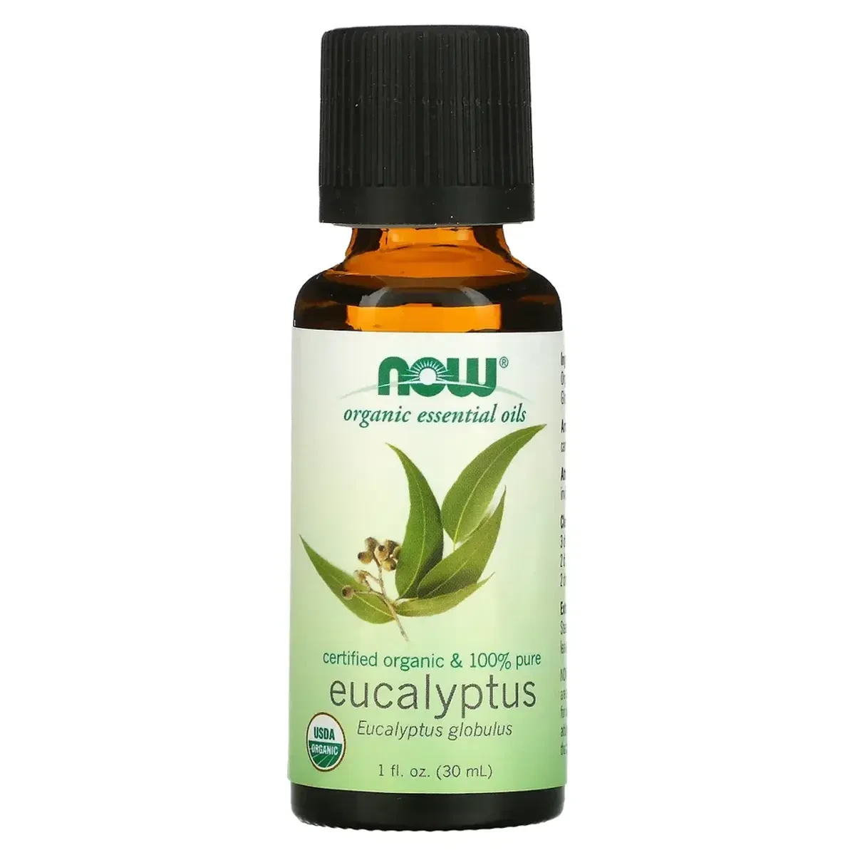 Now Essential Oil 100% Pure Organic Eucalyptus 30ml