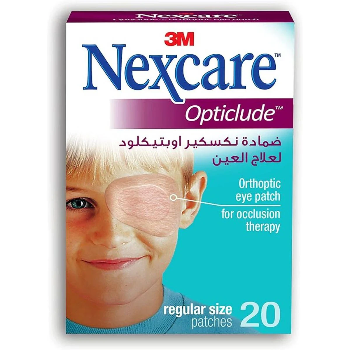 Nexcare Opticlude Orthoptic Eye Patch Regular 20 Plasters