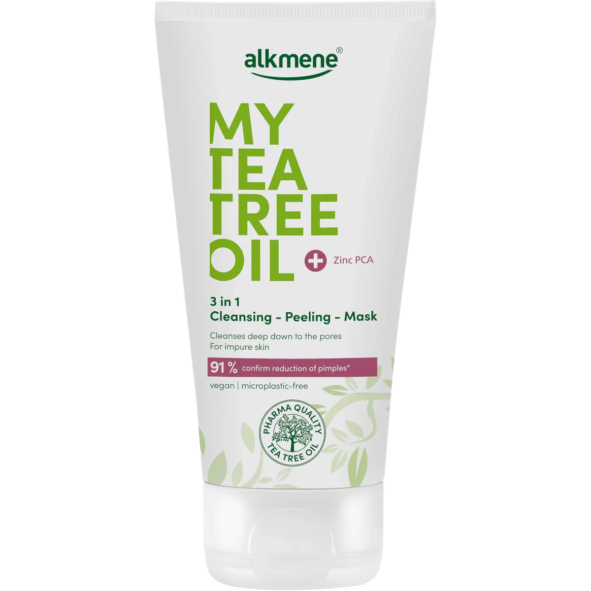 Alkmene Tea Tree Oil 3 In 1 Cleansing Peeling Mask 150ml
