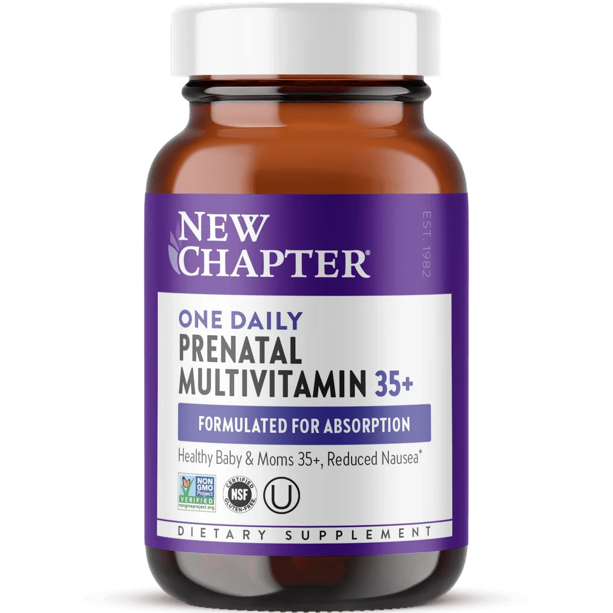New Chapter One Daily Prenatal Multivitamin 35+ 30 Tablets