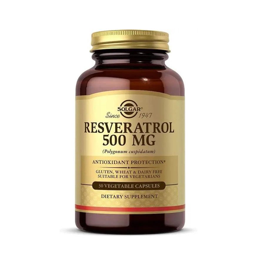 Solgar Resveratrol 500mg 30 VegeCapsules