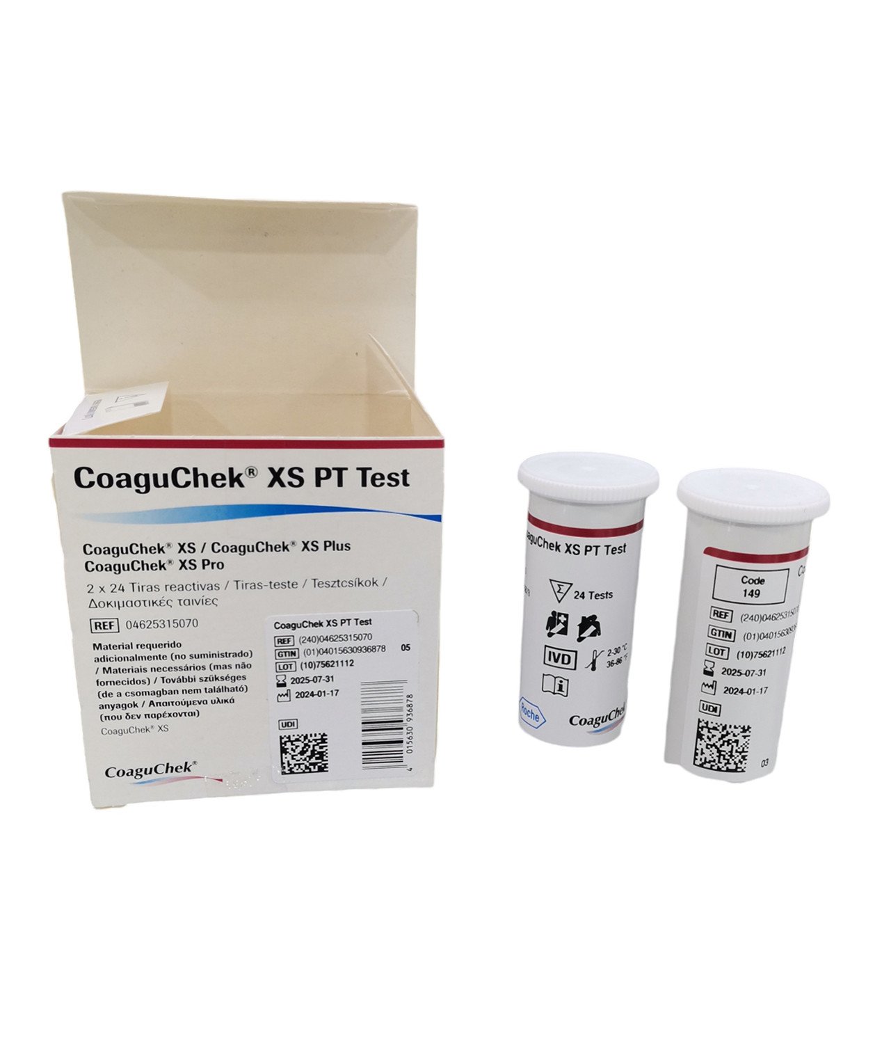 شرائط سيولة Coagu Chek XS PT Test