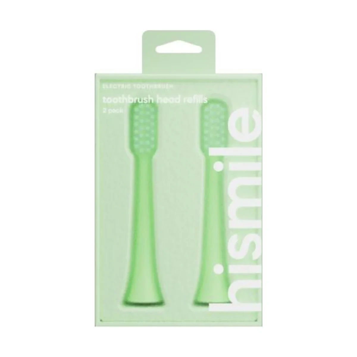 Hismile Electric Toothbrush Head Refills Green 2 Pack