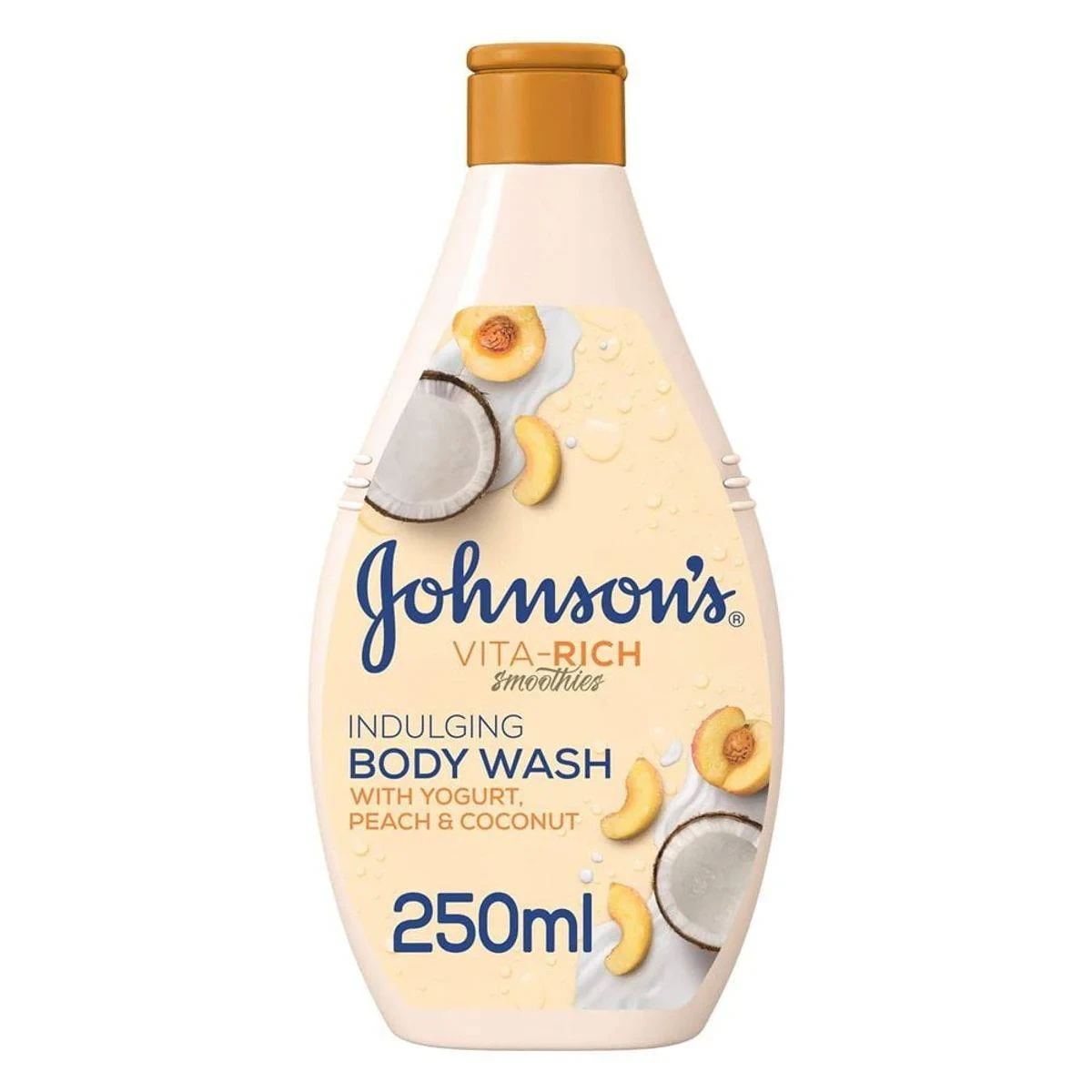 Johnsons Vita Rich Body Wash Indulging Yogurt Peach & Coconut 250ml