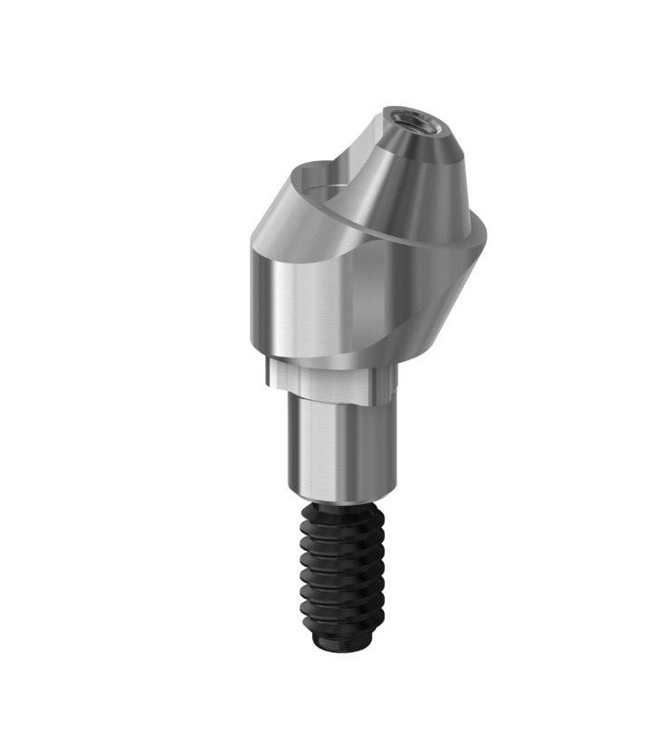 MetAlive Multi-Unit Abutment Compatible With NobelReplace Select 17º With DLC Coated Screw Engaging RP/4.3 - 4 mm