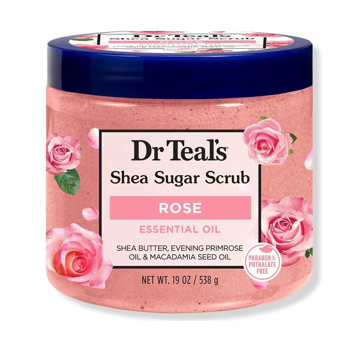 Dr Teals Shea Sugar Scrub Rose 538g