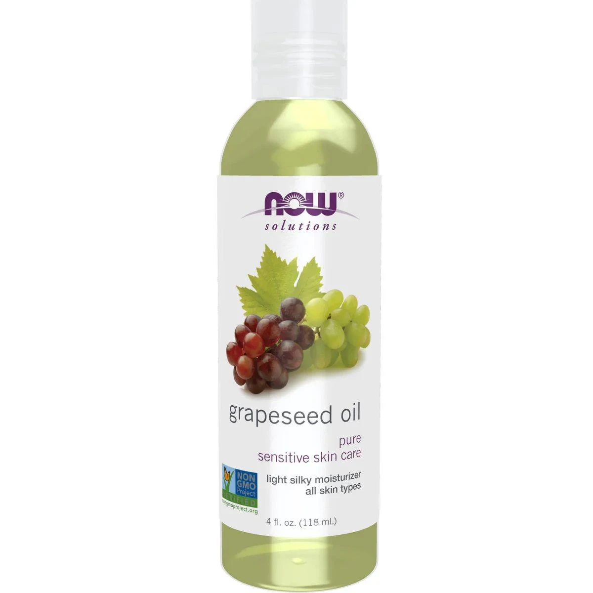 Now Solutions Grape Seed Oil 100% Pure 118ml