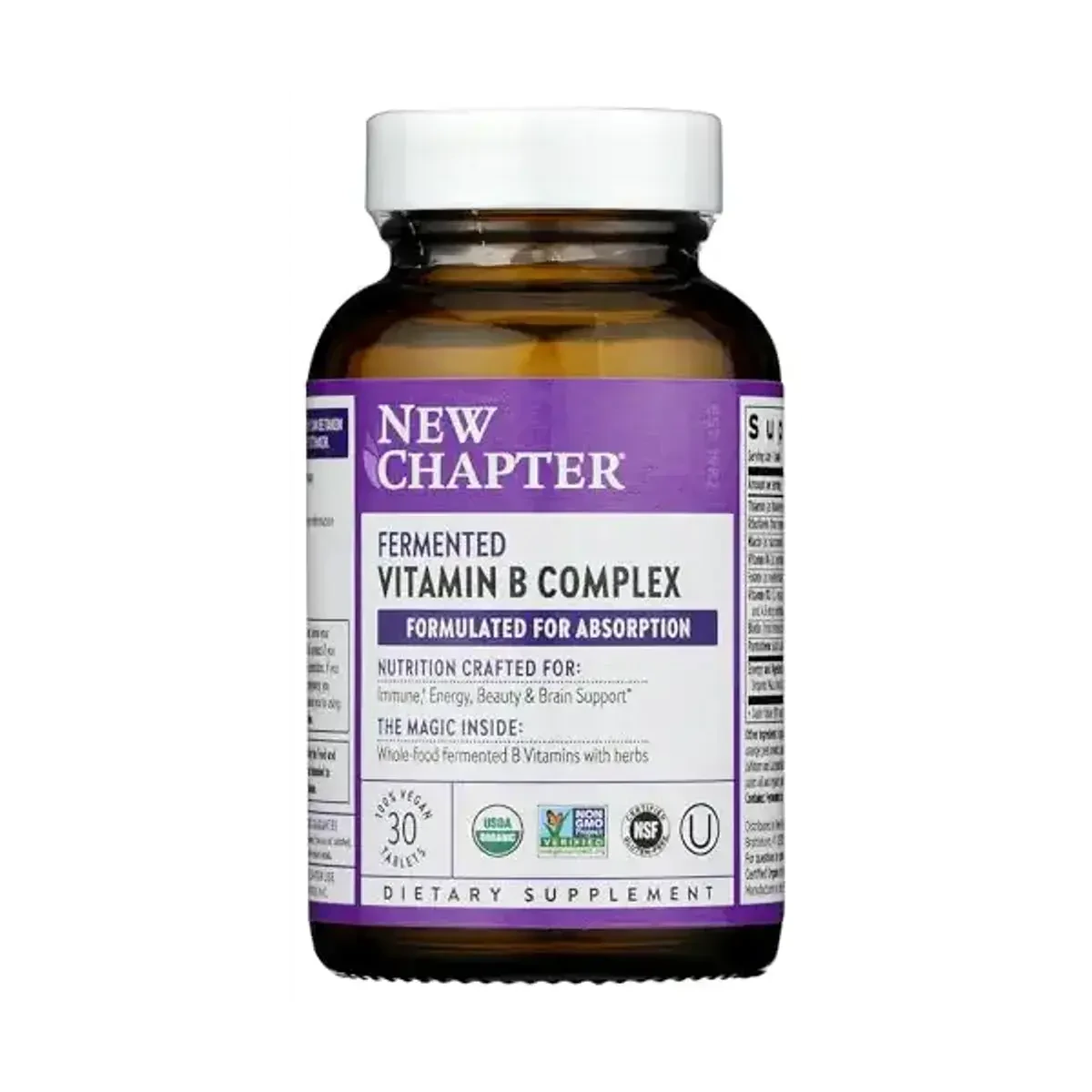 New Chapter Fermented Vitamin B Complex 30 Tablets
