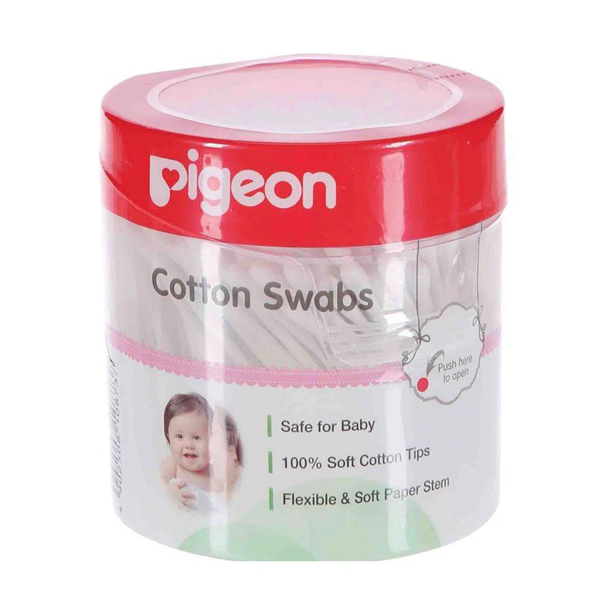 Pigeon Cotton Swabs Soft Paper Stem 200 Pieces
