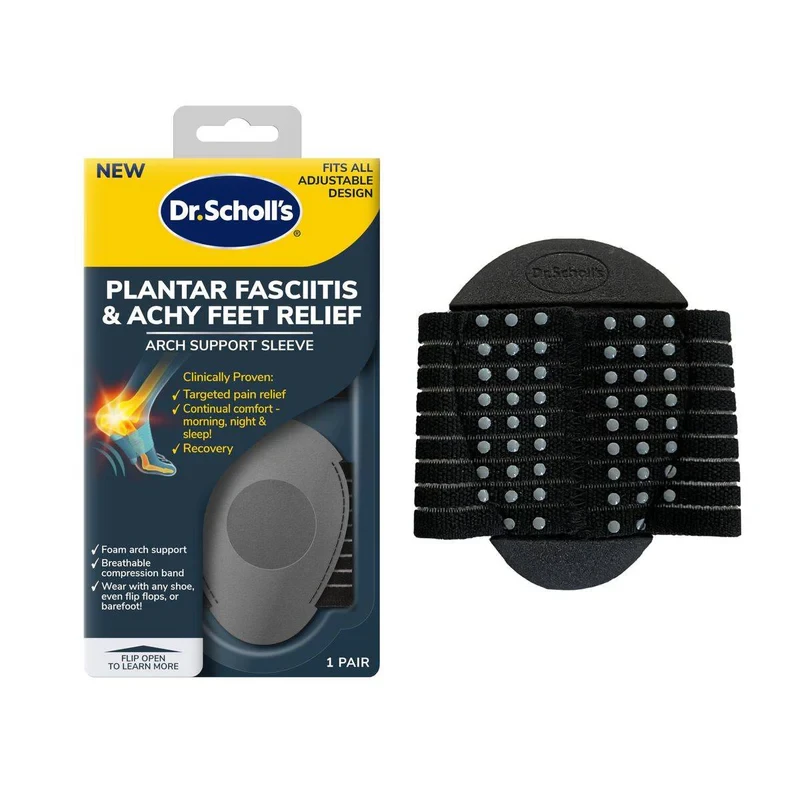 Dr Scholls Plantar Fasciitis & Achy Feet Relief Arch Support Sleeve 1 Pair
