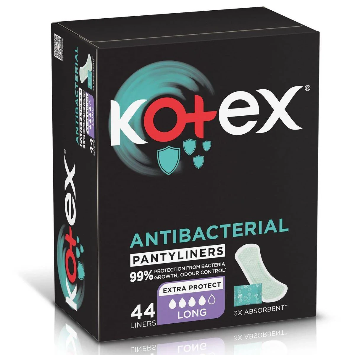 Kotex Pantyliners Antibacterial Long 44 Liners
