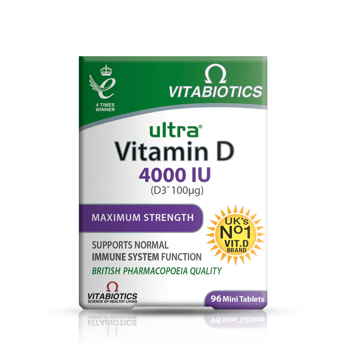 Vitabiotics Ultra Vitamin D3 4,000IU 96 Tablets