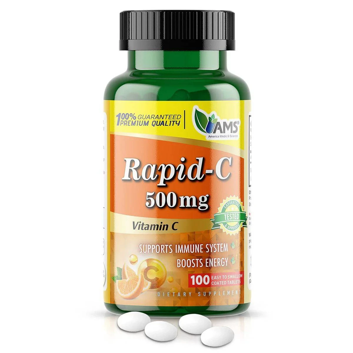AMS Rapid C Vitamin C 500mg 100 Tablets