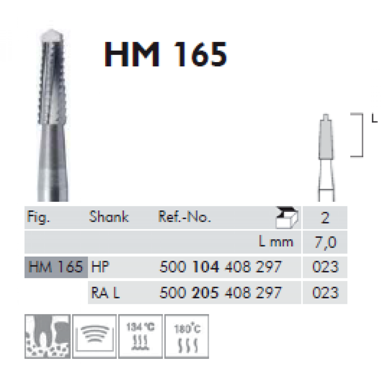 Oral surgical Bur HM 165