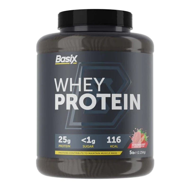 Basix Whey Protein Strawberry Swirl 2.27kg