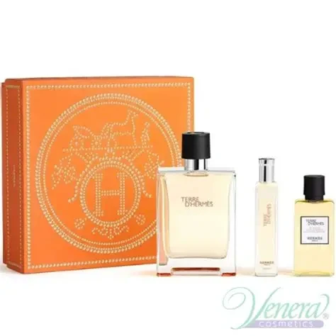 Hermes Terre D'Hermes (M) Set EDT 100ml + EDT 15ml + Hair & Body Showergel 40ml