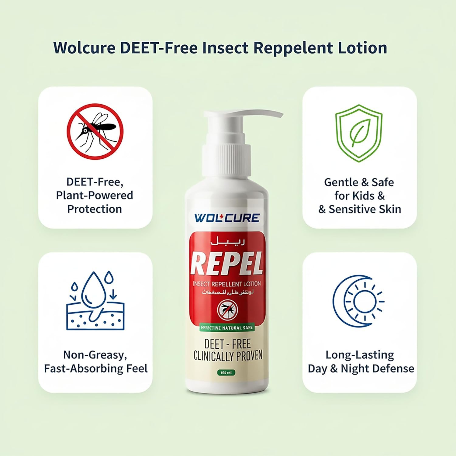 Wolcure Repel Insect Repellent Lotion 100ml