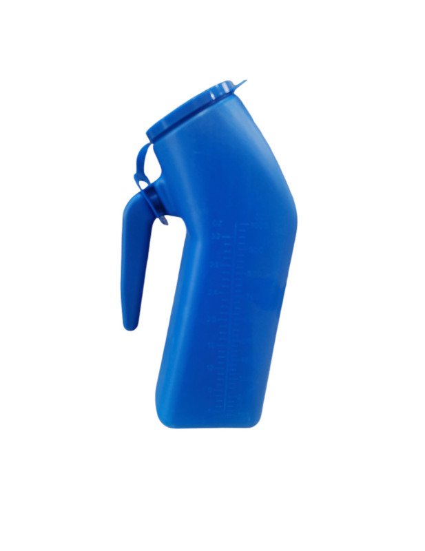 مبولة رجالي مع غطاء ( أزرق)