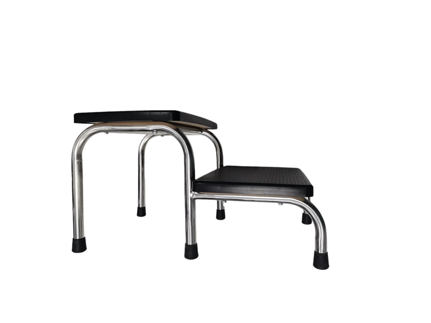 سلم درجتين ستانلس استيل