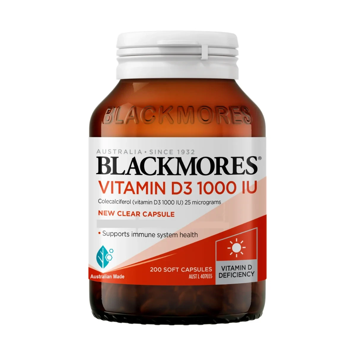 Blackmores Vitamin D3 1000IU 200 Capsules