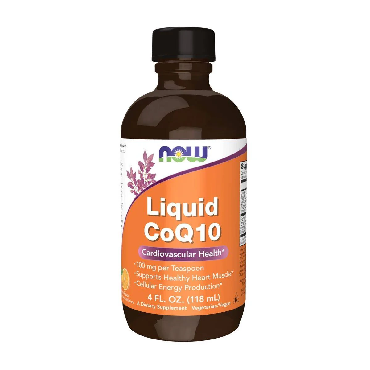 Now CoQ10 Liquid Orange 118ml