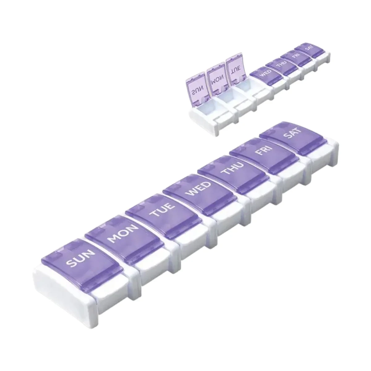 Health & Wellness Push Button 7 Day Detachable Tablet Organiser