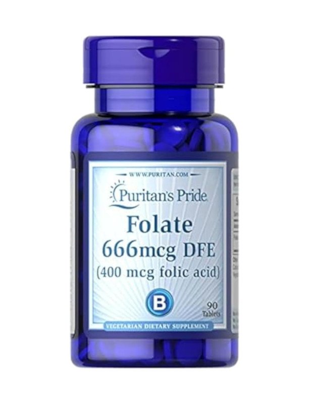 Puritans Pride Folic Acid 400mcg 90 Tablets