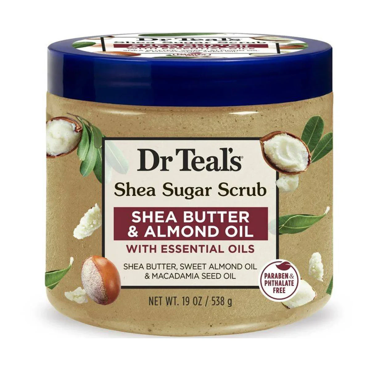 Dr Teals Shea Sugar Scrub Shea Butter & Almond Oil 538g