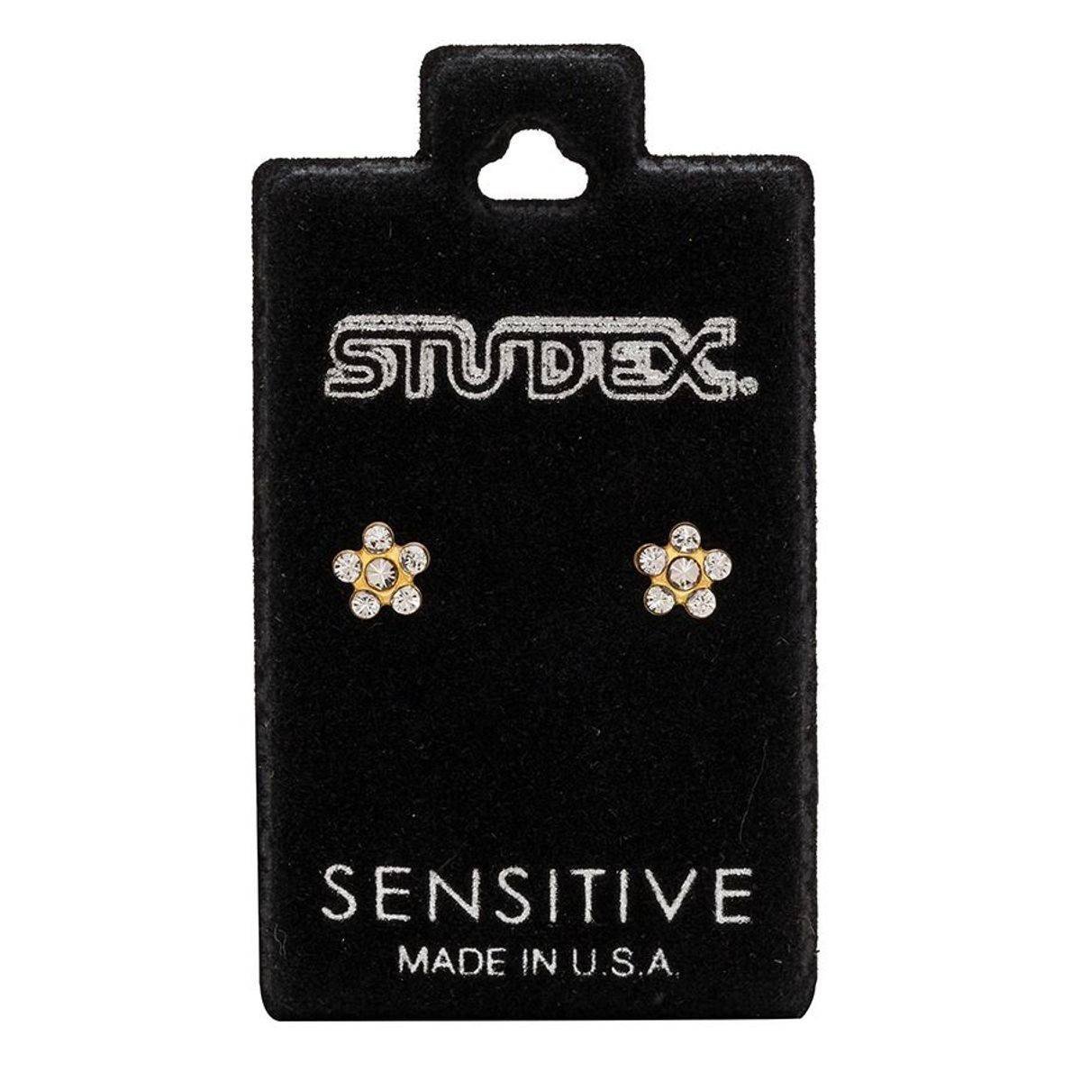 Studex Gold Plated Daisy April Crystal